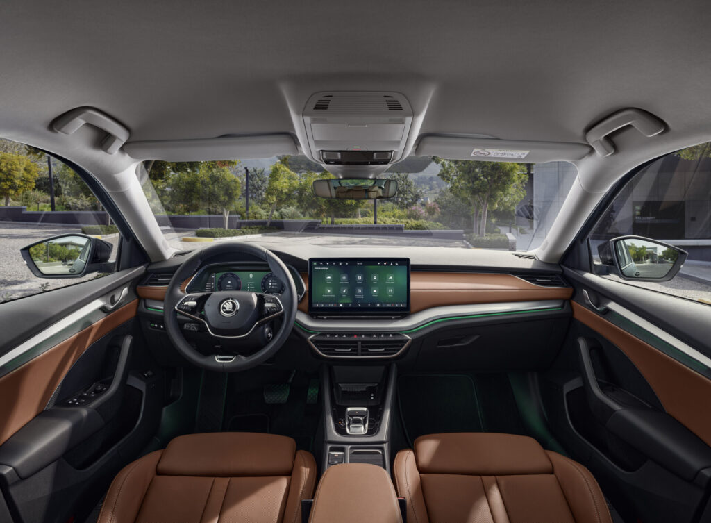 Skoda Octavia Facelift 2024 interior 